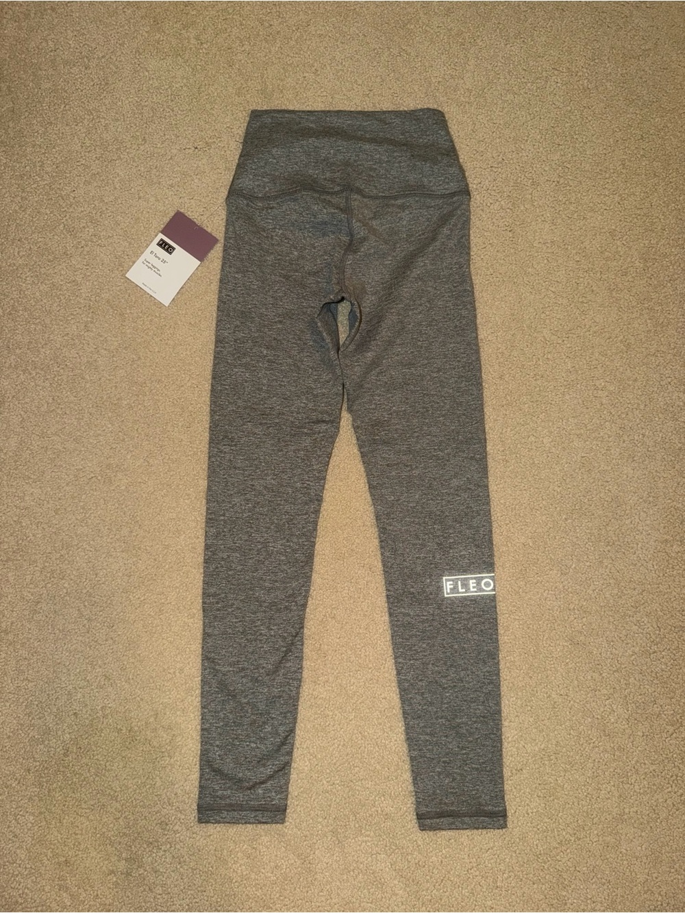 FLEO HEATHER GRAY 25” EL TORO LEGGINGS NWT SIZE XS